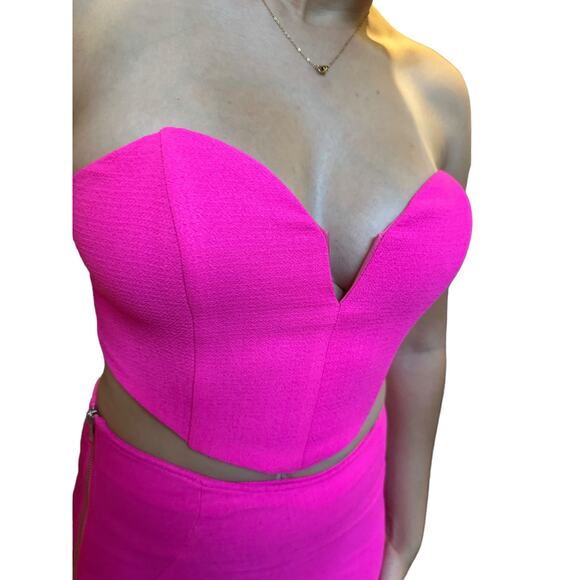 TOBI Pink 2 piece - skirt and top Medium - Picture 2 of 4